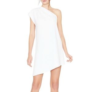 Alice + Olivia BNWT one shoulder Melina dress in white, size 12